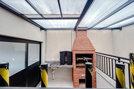 Área comum - Churrasqueira de kitnet/studio para alugar com 1 quarto, 23m² em Tatuapé, São Paulo