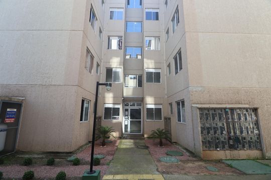 Fachada do bloco de apartamento para alugar com 2 quartos, 45m² em Mato Grande, Canoas