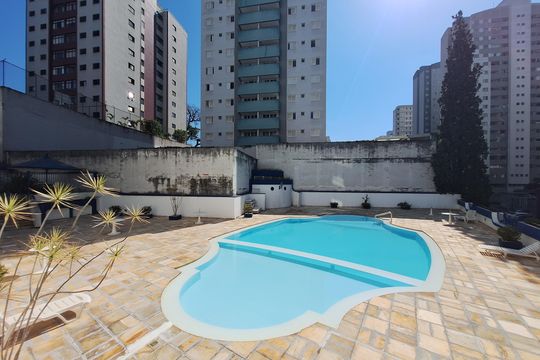 Área comum - Piscina de apartamento à venda com 3 quartos, 124m² em Vila Gilda, Santo André