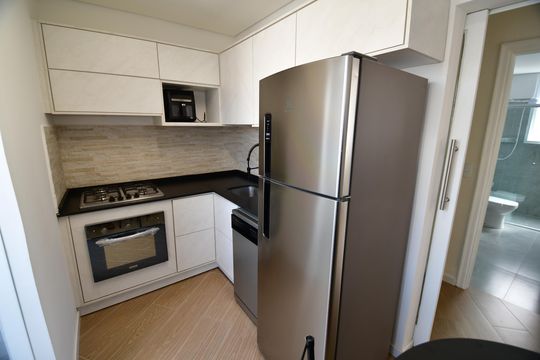 Cozinha de apartamento para alugar com 2 quartos, 70m² em Centro, Campinas