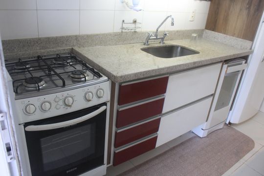 Cozinha de apartamento para alugar com 3 quartos, 86m² em Santa Paula, São Caetano do Sul