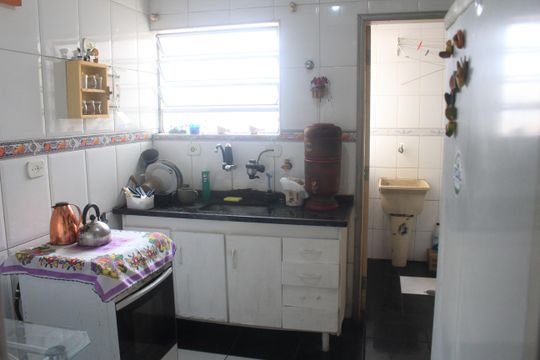 Cozinha de apartamento à venda com 3 quartos, 134m² em Santa Maria, São Caetano do Sul