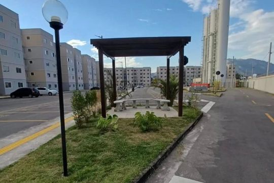 Área externa de apartamento para alugar com 2 quartos, 45m² em Campo Grande, Rio de Janeiro