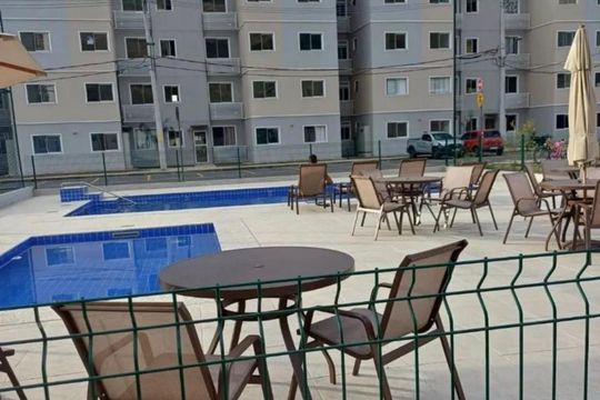 Área externa de apartamento para alugar com 2 quartos, 45m² em Campo Grande, Rio de Janeiro