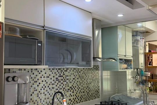 Cozinha de apartamento à venda com 3 quartos, 82m² em Recreio dos Bandeirantes, Rio de Janeiro