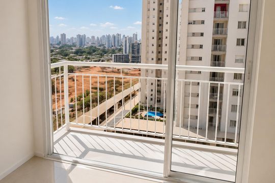 Varanda de apartamento para alugar com 2 quartos, 42m² em Parque Amazonia, Goiânia