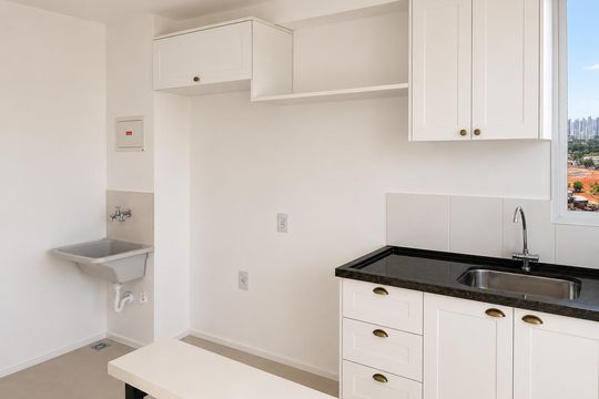 Cozinha/Área de Serviço de apartamento para alugar com 2 quartos, 42m² em Parque Amazonia, Goiânia