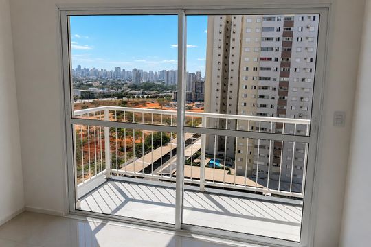 Sala de apartamento para alugar com 2 quartos, 42m² em Parque Amazonia, Goiânia