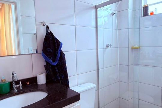 Banheiro de apartamento à venda com 3 quartos, 232m² em Riacho das Pedras, Contagem