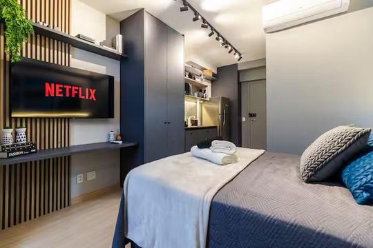 Sala/Quarto de apartamento para alugar com 1 quarto, 25m² em Consolação, São Paulo