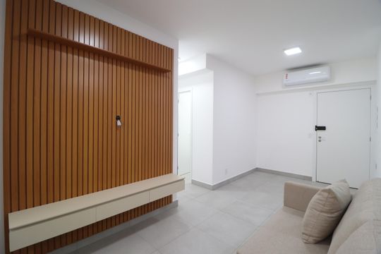 Sala de apartamento para alugar com 3 quartos, 96m² em Gávea, Uberlândia