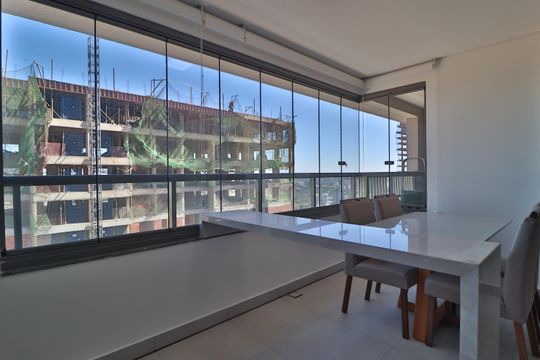 Varanda gourmet de apartamento para alugar com 3 quartos, 96m² em Gávea, Uberlândia