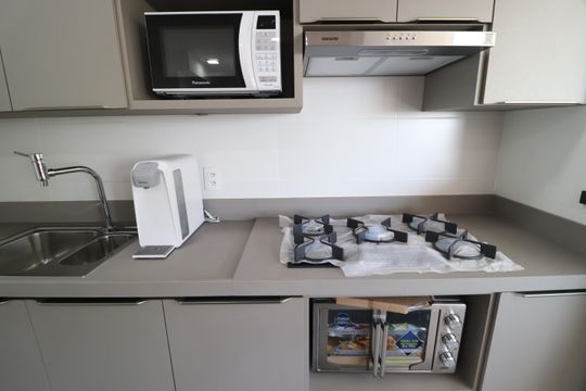 Cozinha de apartamento para alugar com 3 quartos, 96m² em Gávea, Uberlândia