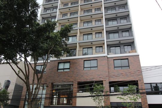 Fachada de kitnet/studio para alugar com 1 quarto, 27m² em Indianópolis, São Paulo