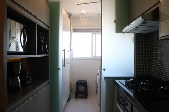 Cozinha de apartamento à venda com 2 quartos, 83m² em Barra Funda, São Paulo