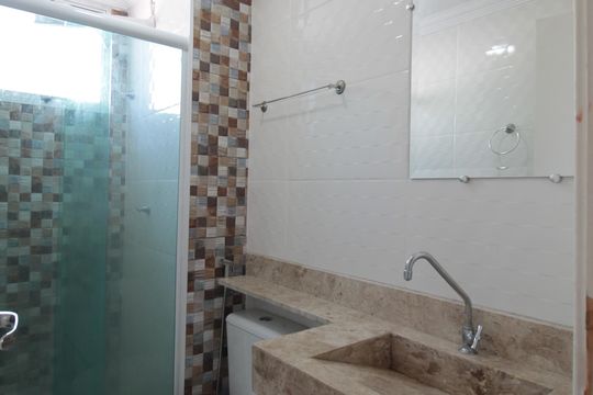 Banheiro Social de apartamento para alugar com 2 quartos, 55m² em Santa Amelia, Belo Horizonte