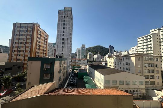 Vista da Sala de apartamento para alugar com 1 quarto, 60m² em Itararé, São Vicente