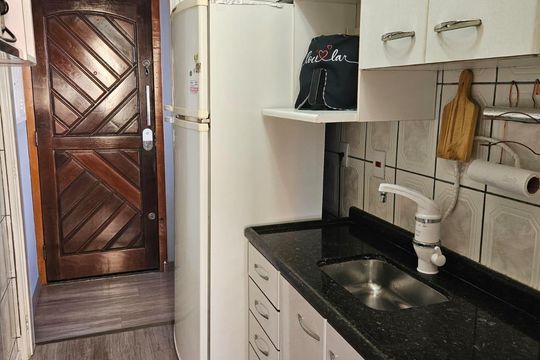 Cozinha de apartamento à venda com 2 quartos, 43m² em Jardim Peri, São Paulo