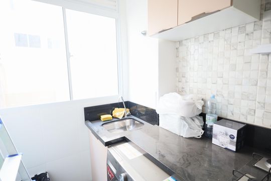 Cozinha e Área de Serviço de apartamento para alugar com 2 quartos, 40m² em Jardim do Lago, Osasco