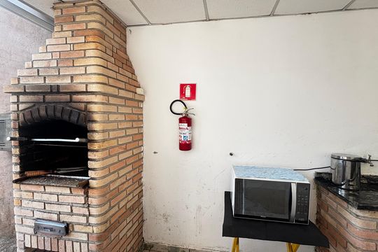 Churrasqueira de apartamento à venda com 2 quartos, 58m² em Parque Sao Vicente, Santo André