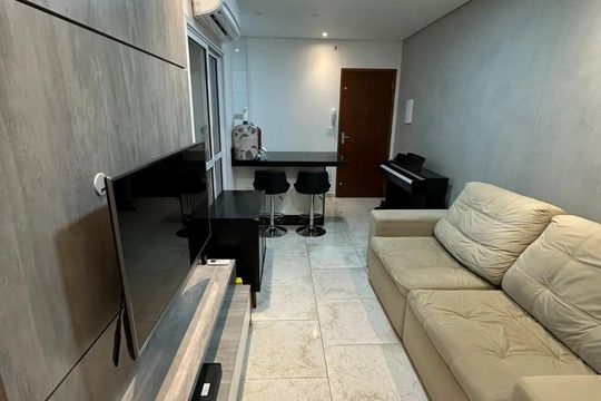 Sala de apartamento à venda com 2 quartos, 46m² em Vila Guiomar, Santo André