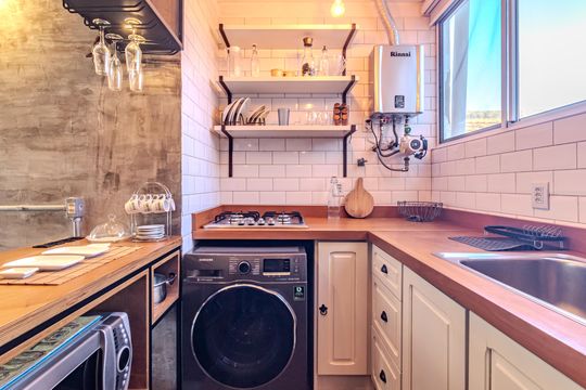 Área de serviço de apartamento para alugar com 1 quarto, 40m² em Rio Branco, Porto Alegre