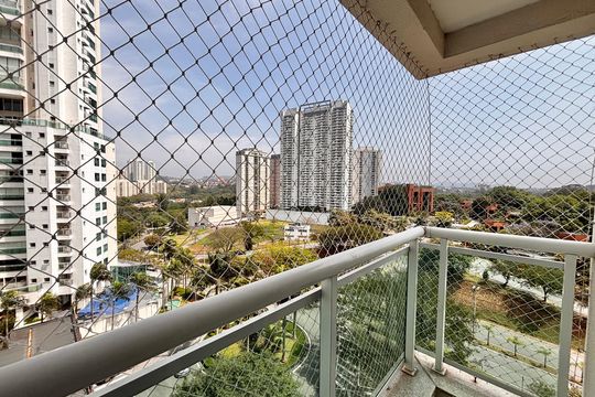 Varanda escritório  de apartamento para alugar com 4 quartos, 258m² em Alphaville Empresarial, Barueri