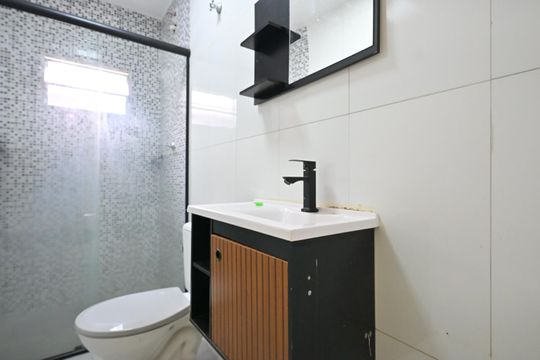 Banheiro de casa para alugar com 2 quartos, 125m² em Super Quadra Morumbi, São Paulo