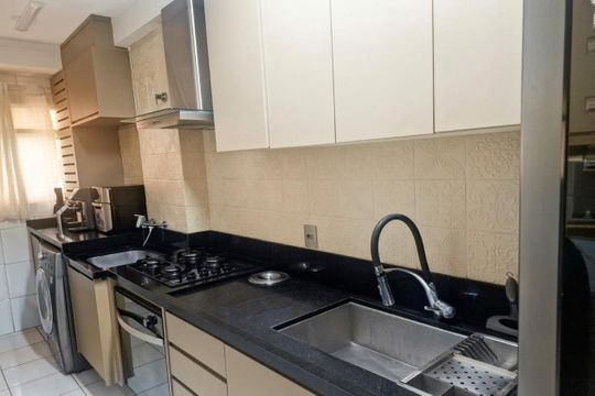 Cozinha/Área de Serviço de apartamento à venda com 3 quartos, 70m² em Barcelona, São Caetano do Sul