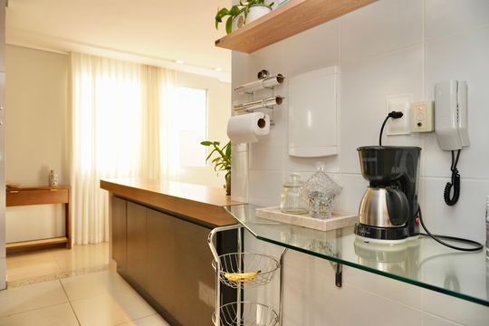 Cozinha e Área de Serviço de apartamento à venda com 2 quartos, 77m² em Buritis, Belo Horizonte