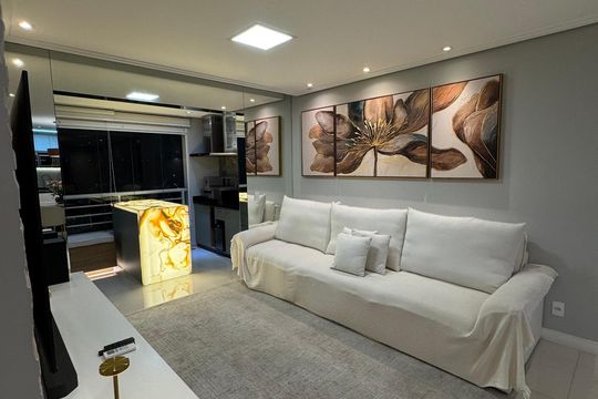 Sala de apartamento à venda com 2 quartos, 84m² em Jardim do Mar, São Bernardo do Campo