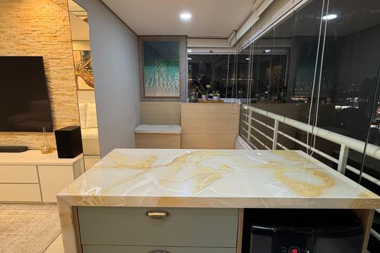 Varanda de apartamento à venda com 2 quartos, 84m² em Jardim do Mar, São Bernardo do Campo