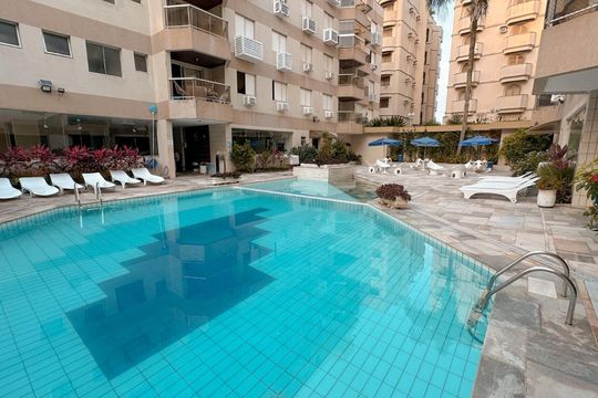 Área Comum - Piscina de apartamento para alugar com 2 quartos, 180m² em Jardim das Conchas, Guarujá