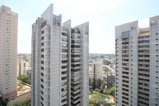 Vista da Varanda de kitnet/studio para alugar com 1 quarto, 35m² em Real Parque, São Paulo