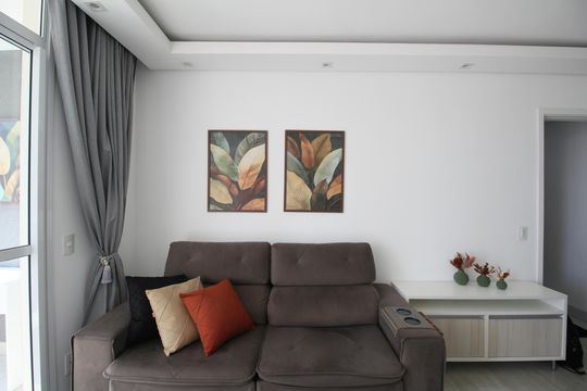Sala/Cozinha de kitnet/studio para alugar com 1 quarto, 35m² em Real Parque, São Paulo
