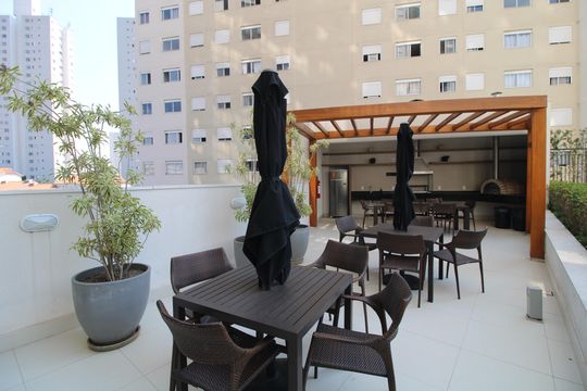 Área comum - Churrasqueira de apartamento para alugar com 2 quartos, 62m² em Socorro, São Paulo