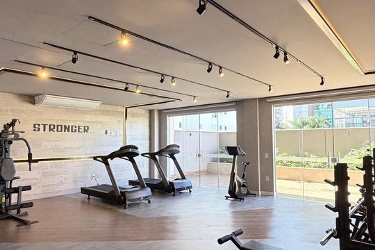 Área externa de apartamento à venda com 2 quartos, 69m² em Setor Buneo, Goiânia