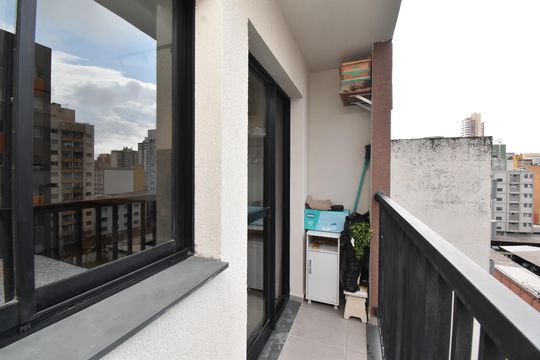 Sacada do Studio de apartamento para alugar com 1 quarto, 22m² em Centro, Curitiba