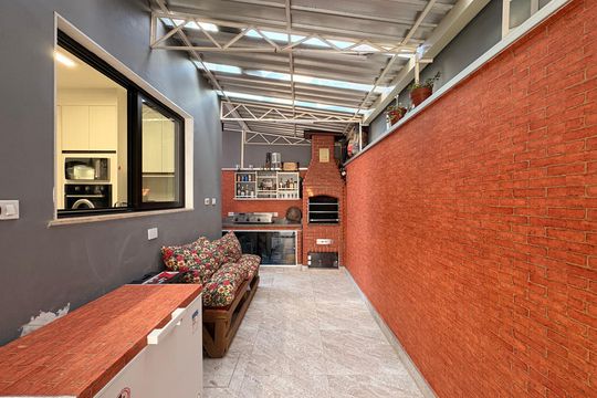 Área gourmet  de casa à venda com 3 quartos, 225m² em Jardim Santo Alberto, Santo André