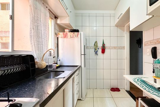 Cozinha de apartamento à venda com 2 quartos, 68m² em Montanhão, São Bernardo do Campo