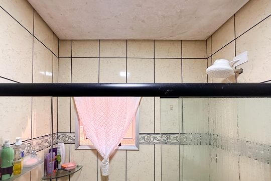 Banheiro Social de apartamento à venda com 2 quartos, 68m² em Montanhão, São Bernardo do Campo