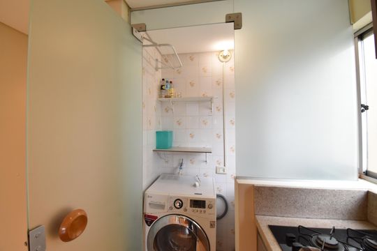 Área de Serviço de kitnet/studio para alugar com 1 quarto, 38m² em Centro, Curitiba