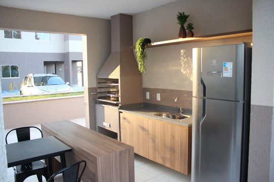 Área comum de apartamento à venda com 2 quartos, 50m² em Jk, Contagem