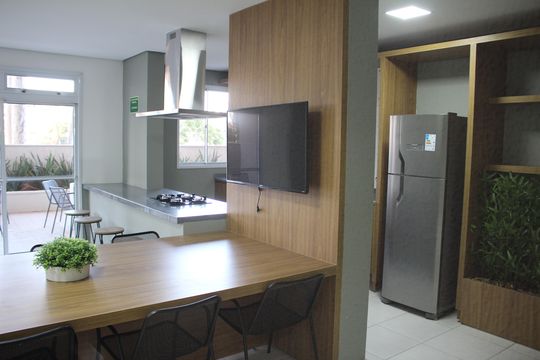 Área comum de apartamento à venda com 2 quartos, 50m² em Jk, Contagem