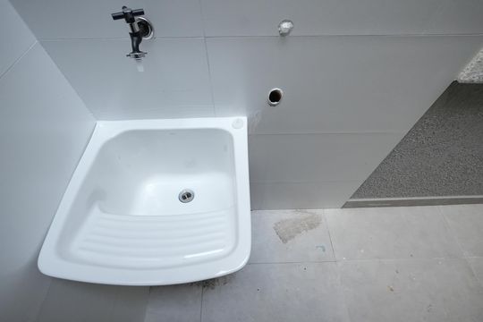 Área de Serviço de casa à venda com 3 quartos, 96m² em Campestre, Santo André