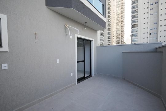 Varanda da Sala de casa à venda com 3 quartos, 96m² em Campestre, Santo André
