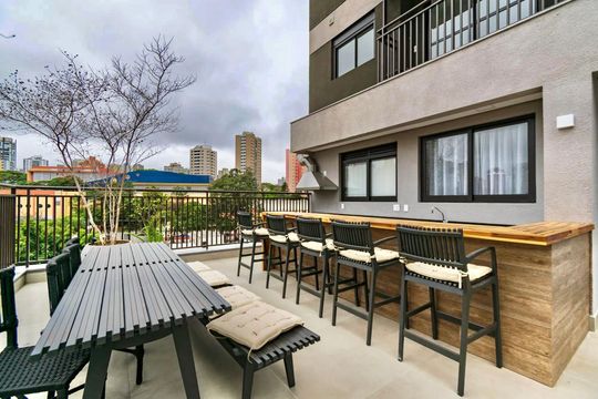 Área comum - Churrasqueira de apartamento para alugar com 1 quarto, 29m² em Vila Santa Catarina, São Paulo