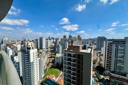 Varanda de apartamento para alugar com 1 quarto, 49m² em Jardim das Acacias, São Paulo