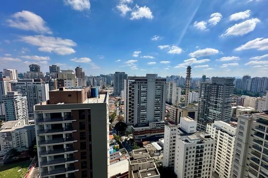 Varanda de apartamento para alugar com 1 quarto, 49m² em Jardim das Acacias, São Paulo
