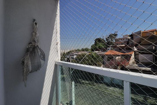 Varanda da Suíte 1 de apartamento à venda com 2 quartos, 120m² em Jardim Stella, Santo André